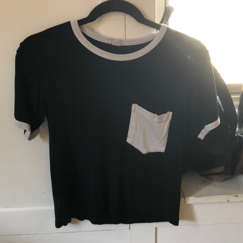 Black and white shirt